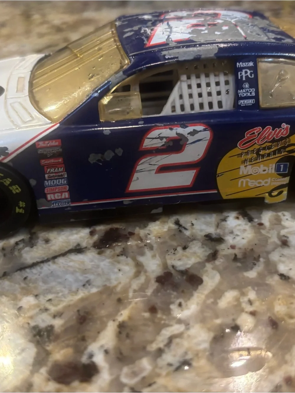 1998 Hasbro Rusty Wallace #2 Elvis Presley Viva Las Vegas Ford Taurus NASCAR Die